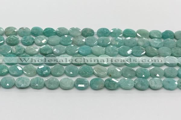 CCB938 15.5 inches 8*10mm faceted oval amazonite beads