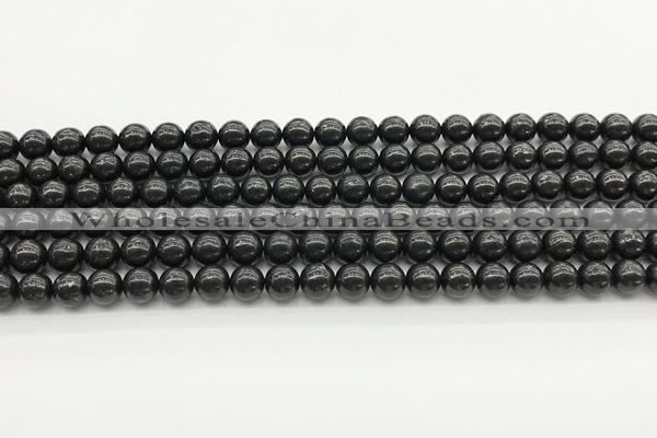 CCB964 15 inches 4mm round shungite gemstone beads wholesale