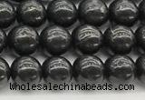 CCB965 15 inches 6mm round shungite gemstone beads wholesale