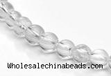 CCC06 15.5 inches 6mm round white crystal beads Wholesale