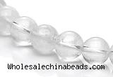 CCC07 15.5 inches 10mm round white crystal beads Wholesale