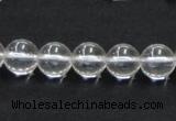 CCC203 15.5 inches 10mm round grade AB natural white crystal beads