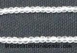 CCC250 15.5 inches 4mm faceted round grade A natural white crystal beads