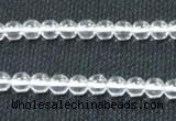 CCC258 15.5 inches 6mm round grade A natural white crystal beads