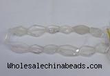 CCC755 15.5 inches 18*25mm - 25*35mm freeform white crystal beads