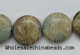 CCD04 15.5 inches 20mm flat round cordierite beads wholesale