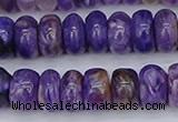 CCG117 15.5 inches 5*9mm rondelle charoite gemstone beads