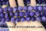 CCG145 15.5 inches 12mm round charoite gemstone beads