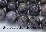 CCG23 15.5 inches 14mm round natural charoite gemstone beads