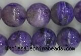 CCG302 15.5 inches 8mm round natural charoite gemstone beads