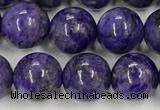 CCG311 15.5 inches 8mm round dyed charoite beads wholesale