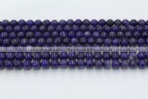 CCG315 15.5 inches 6mm round dyed charoite gemstone beads