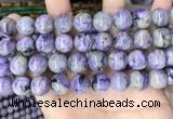 CCG322 15.5 inches 12mm round natural charoite beads wholesale