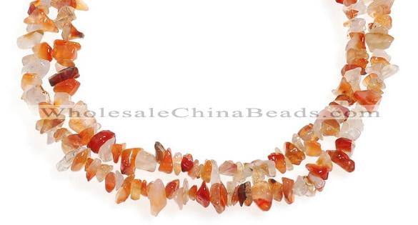 CCH06 35 inches red onyx chips gemstone beads wholesale