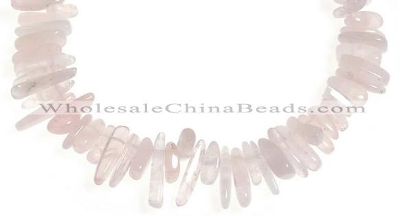 CCH10 16 inches rose quartz chips gemstone beads wholesale