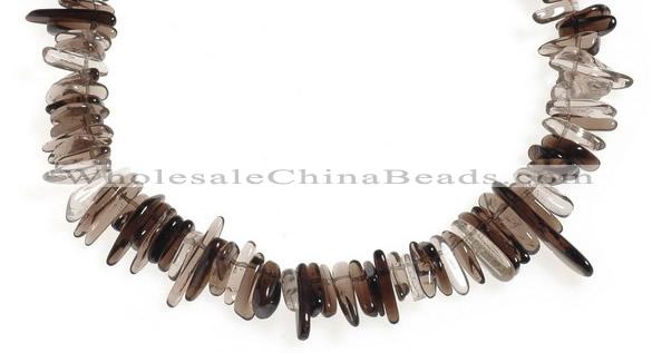 CCH15 16 inches smoky quartz chips gemstone beads wholesale