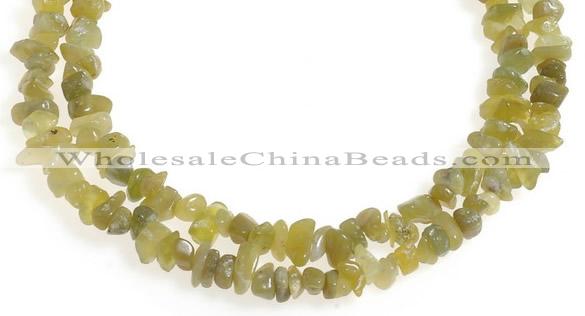 CCH23 35 inches Korea jade chips gemstone beads wholesale