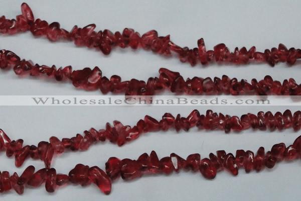 CCH251 34 inches 5*8mm synthetic crystal chips beads wholesale