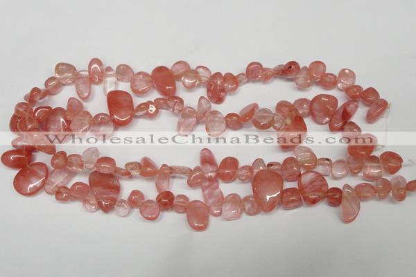 CCH334 15.5 inches 10*15mm cherry quartz chips beads wholesale