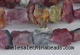 CCH707 15.5 inches 6*8mm - 10*14mm watermelon tourmaline chips beads