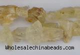 CCH708 15.5 inches 6*8mm - 10*14mm yellow topaz chips beads