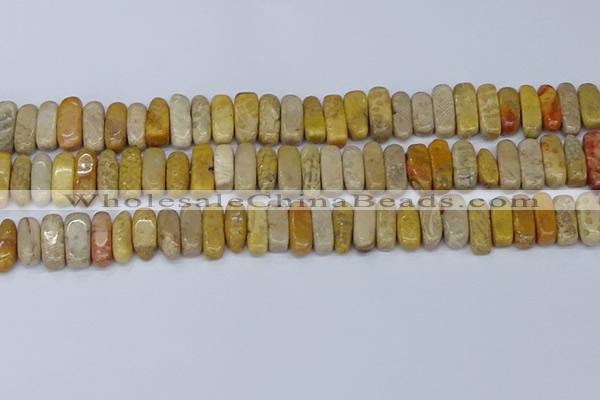 CCH713 15.5 inches 5*10mm - 5*15mm fossil coral chips beads