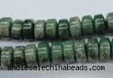 CCJ16 15.5 inches 6*10mm tyre natural African jade beads wholesale