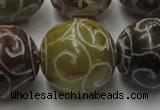 CCJ309 15.5 inches 24mm round China jade beads wholesale