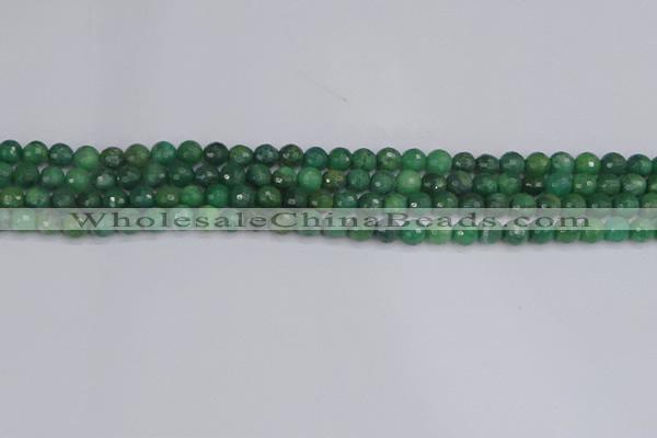 CCJ410 15.5 inches 4mm faceted round west African jade beads