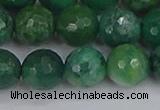 CCJ414 15.5 inches 12mm faceted round west African jade beads