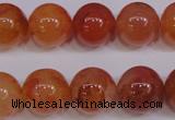 CCL06 15 inches 14mm round carnelian gemstone beads wholesale