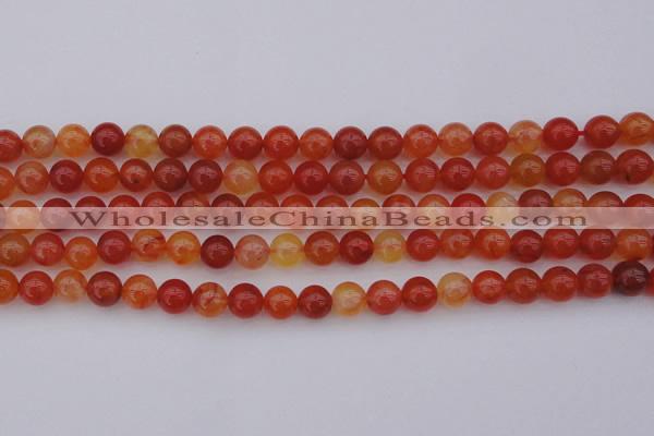 CCL62 15.5 inches 8mm round carnelian gemstone beads wholesale