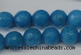 CCN1204 15.5 inches 12mm faceted round candy jade beads wholesale