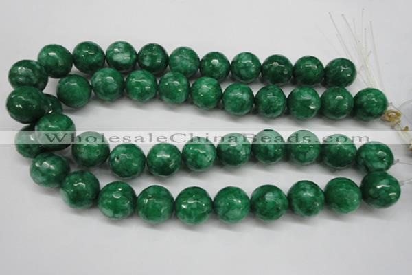 CCN1228 15.5 inches 18mm faceted round candy jade beads wholesale