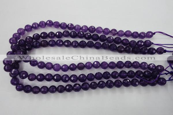 CCN1254 15.5 inches 10mm faceted round candy jade beads wholesale