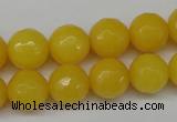 CCN1275 15.5 inches 12mm faceted round candy jade beads wholesale