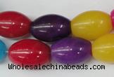 CCN128 15.5 inches 13*18mm rice candy jade beads wholesale