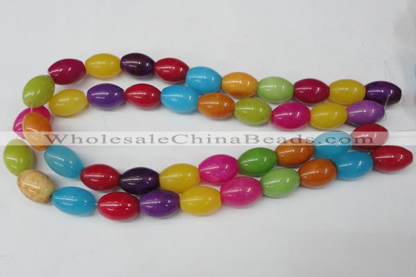 CCN128 15.5 inches 13*18mm rice candy jade beads wholesale