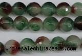 CCN1304 15.5 inches 10mm faceted round rainbow candy jade beads