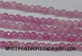 CCN1316 15.5 inches 3mm faceted round candy jade beads wholesale