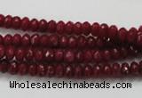 CCN1351 15.5 inches 3*5mm faceted rondelle candy jade beads