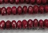 CCN1354 15.5 inches 6*10mm faceted rondelle candy jade beads