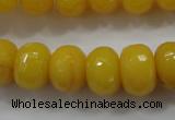 CCN1396 15.5 inches 10*14mm faceted rondelle candy jade beads