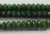 CCN1403 15.5 inches 5*8mm faceted rondelle candy jade beads