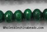 CCN1416 15.5 inches 10*14mm faceted rondelle candy jade beads