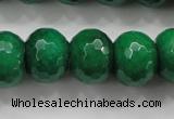 CCN1417 15.5 inches 12*16mm faceted rondelle candy jade beads