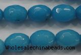 CCN1494 15.5 inches 12*16mm faceted rice candy jade beads wholesale