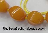 CCN1546 15.5 inches 10*14mm - 20*30mm twisted tetrahedron candy jade beads