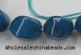 CCN1548 15.5 inches 10*14mm - 20*30mm twisted tetrahedron candy jade beads