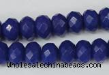 CCN155 15.5 inches 8*12mm faceted rondelle candy jade beads